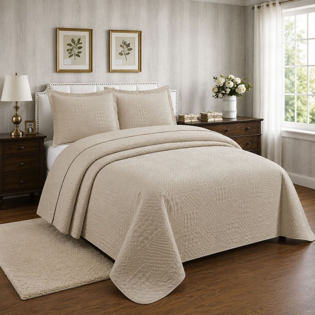 Colcha Cobre Leito EURO Solteiro Casal Queen King 3 peças Matelado
