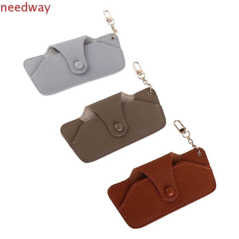 NEEDWAYB Pendurado Óculos De Sol Saco Recipiente Simples Elegante Estudantes Ins Com Chaveiro Caixa Protetora