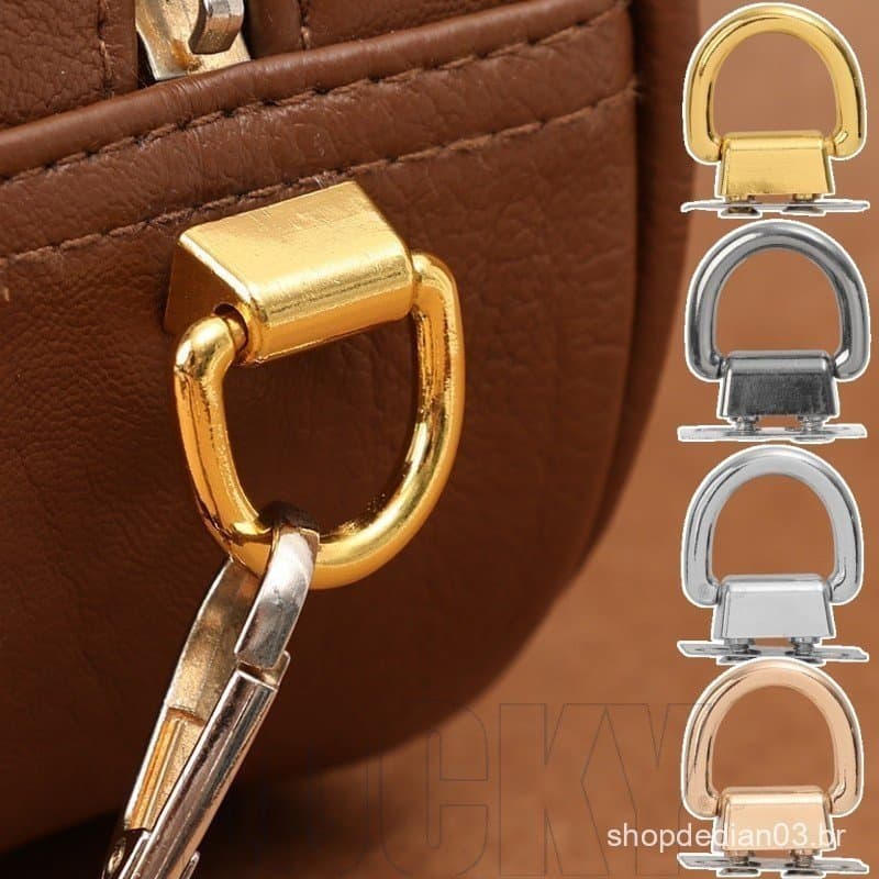10 Peças Fivelas De Conector Em Forma De D-De Alça De Bolsa-Fecho De Clipe Bolsas-Fivela Lateral De Metal De Anel Acessó