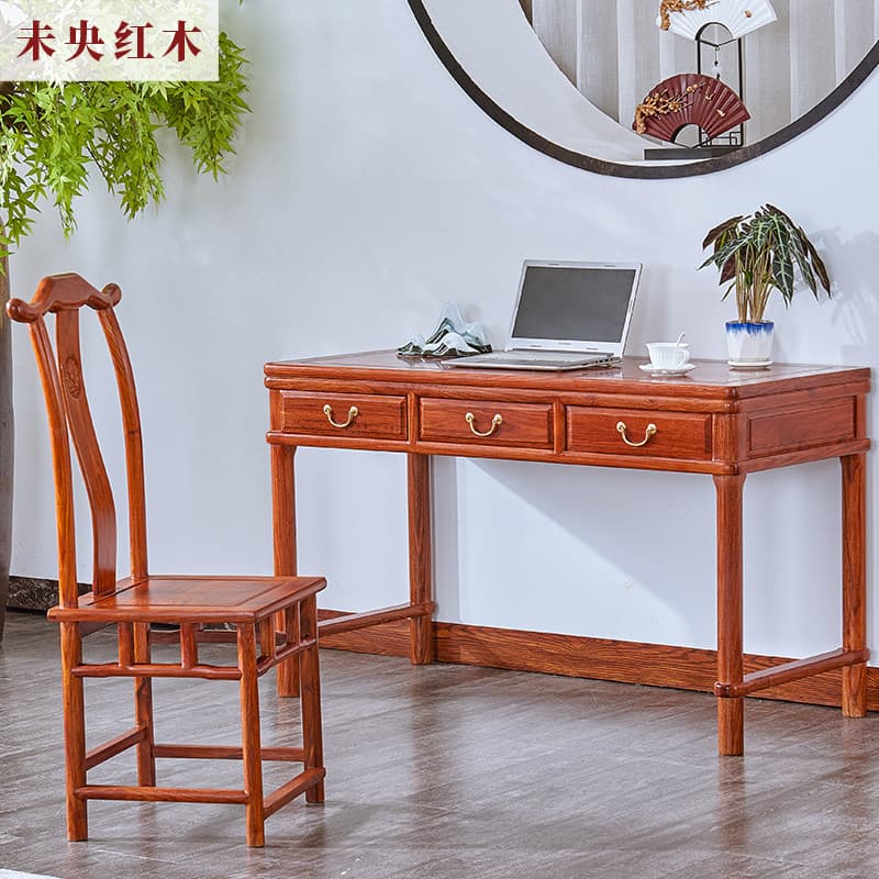 Mesa de mogno ouriço vermelho sândalo mesa de computador africano jacarandá novo estilo chinês mesa de escrita madeira m