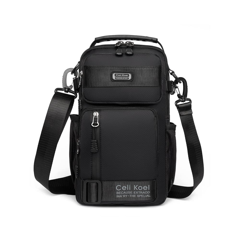 [Cinco maneiras de transportar] Novo estilo bolsa de peito grande capacidade bolsa mensageiro de um ombro mochila ao ar