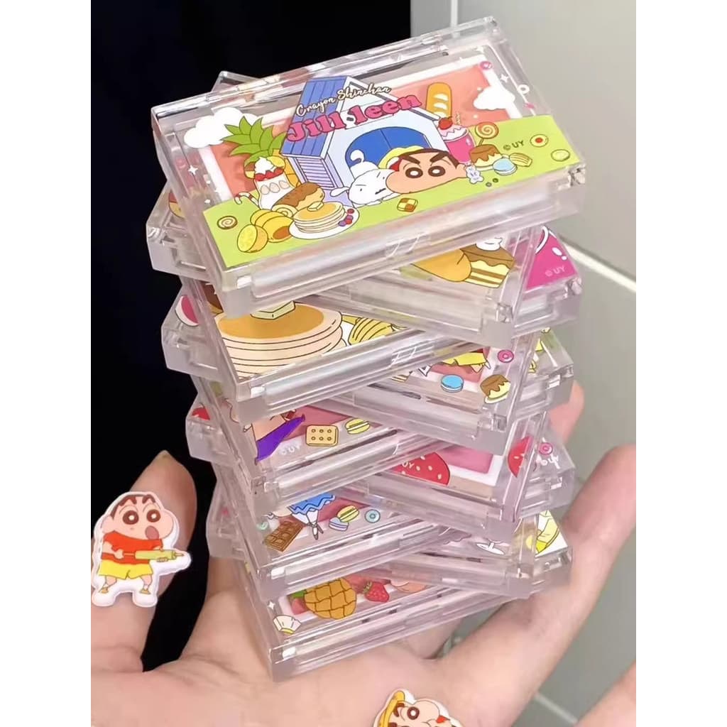 Shin-Chan Blush Cream ~ JILL LEEN Crayon Shin-Chan Co-Branded Blush Cream Iluminar Hold Maquiagem Melhora naturalmente a