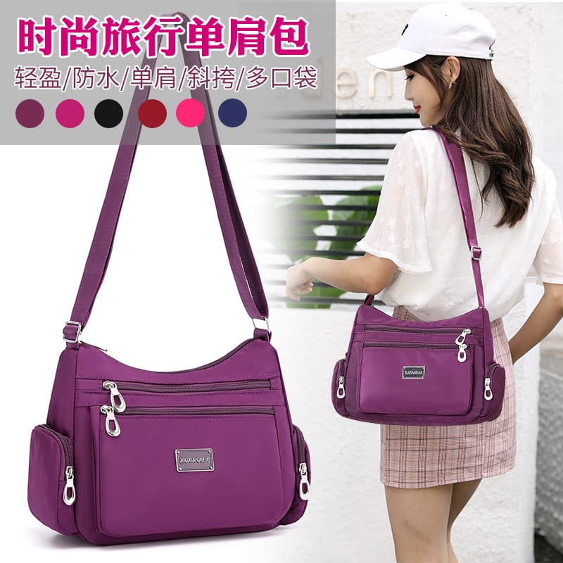 Novo produto 2024 novo estilo versão coreana à prova dwaterproof água saco de náilon feminino bolsa de ombro mensageiro