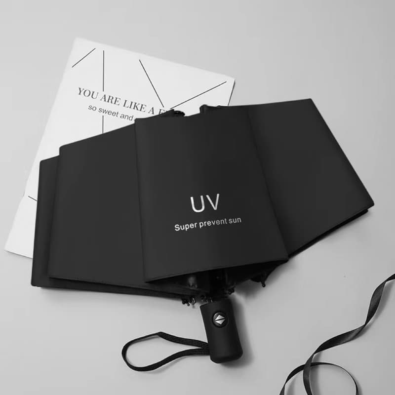 Protetor solar Anti-ultravioleta retrátil osso capa sol Manual dobrável vinil leve masculino feminino estudante guarda-c