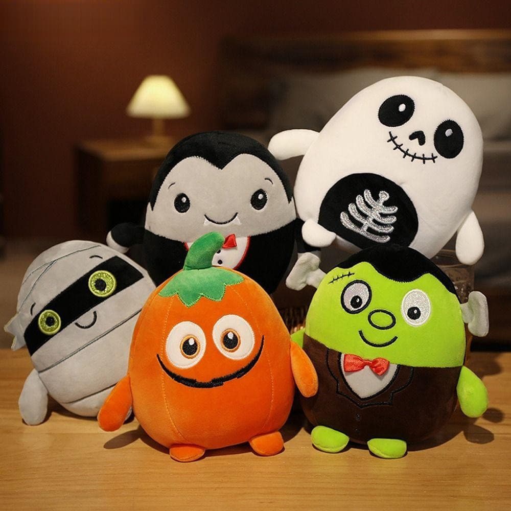 Halloween brinquedo de pelúcia Frankenstein abóbora travesseiro macio adereços de festa boneca confortável adequado para