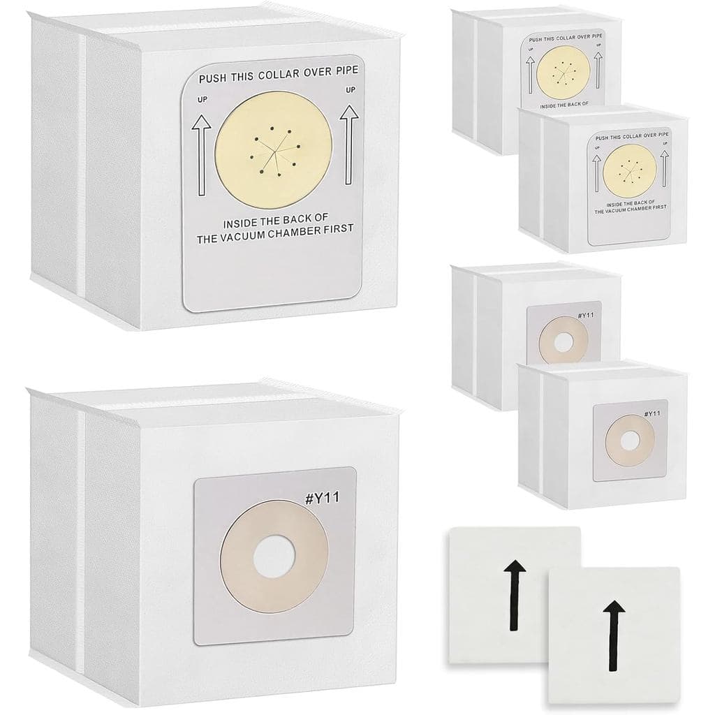 Pacote com 6 Sacos de Poeira Y11 para Aspirador InterVac RoadVac RV Modelo CSRM & CS-9, Sacos de Substituição HEPA com 2