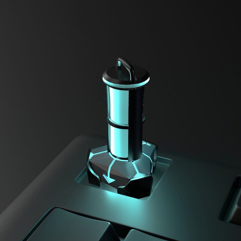 Destemido contrato dispositivo explosivo keycap Rovalante keycap personalizado teclado mecânico criativo 3D estéreo