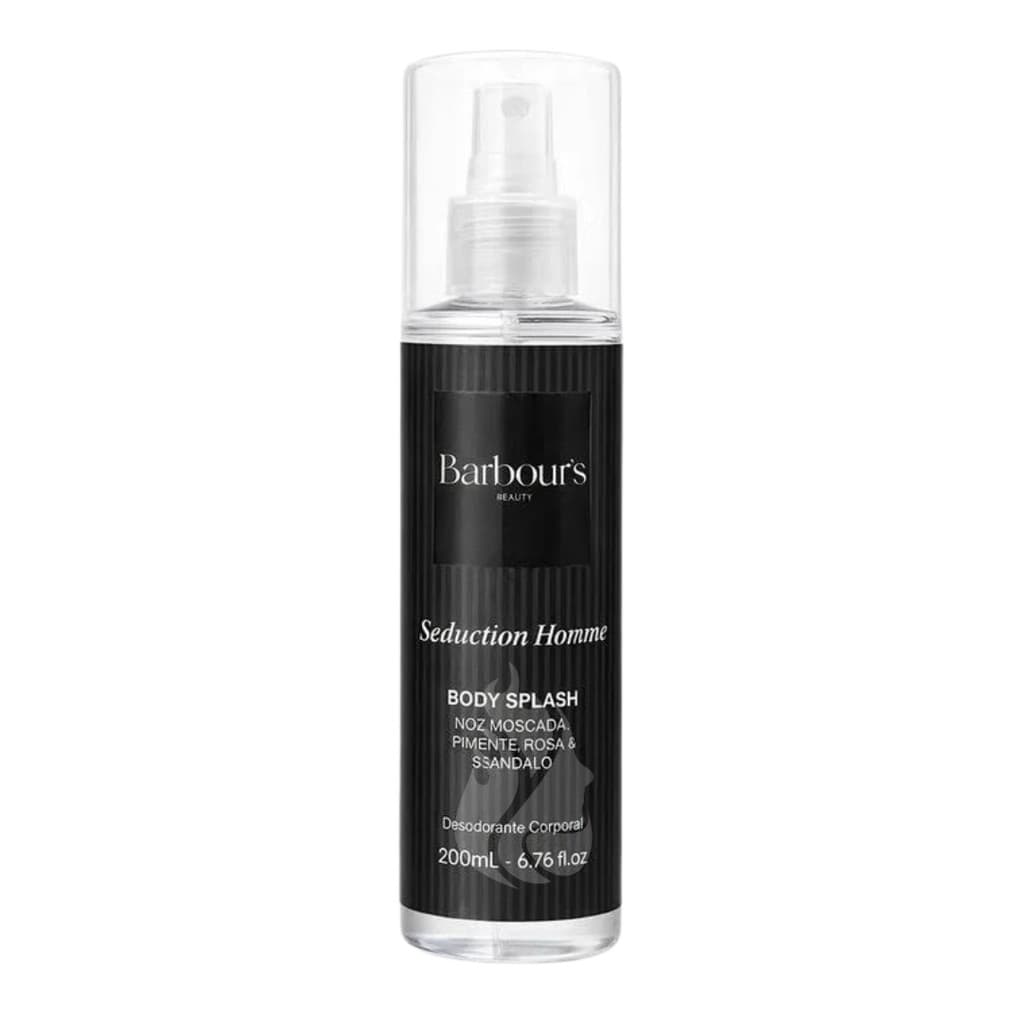 Body Splash Masculino Barbour’s Seduction Homme 200ml – Freagrância Masculina Perfume Sofisticado