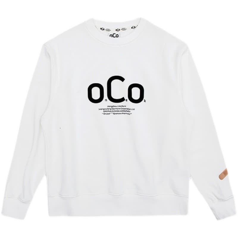[249 Yuan Opcional Três Peças] Playhouse OCO-logo Padrão Pulôver Redondo Pescoço Moletom Masculino