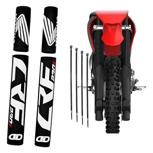 Protetor De Bengala Suspensão Neoprene Honda Crf 250f / Crf 300f / Crf 230 Trilha preto protetor de canelas flexível crf