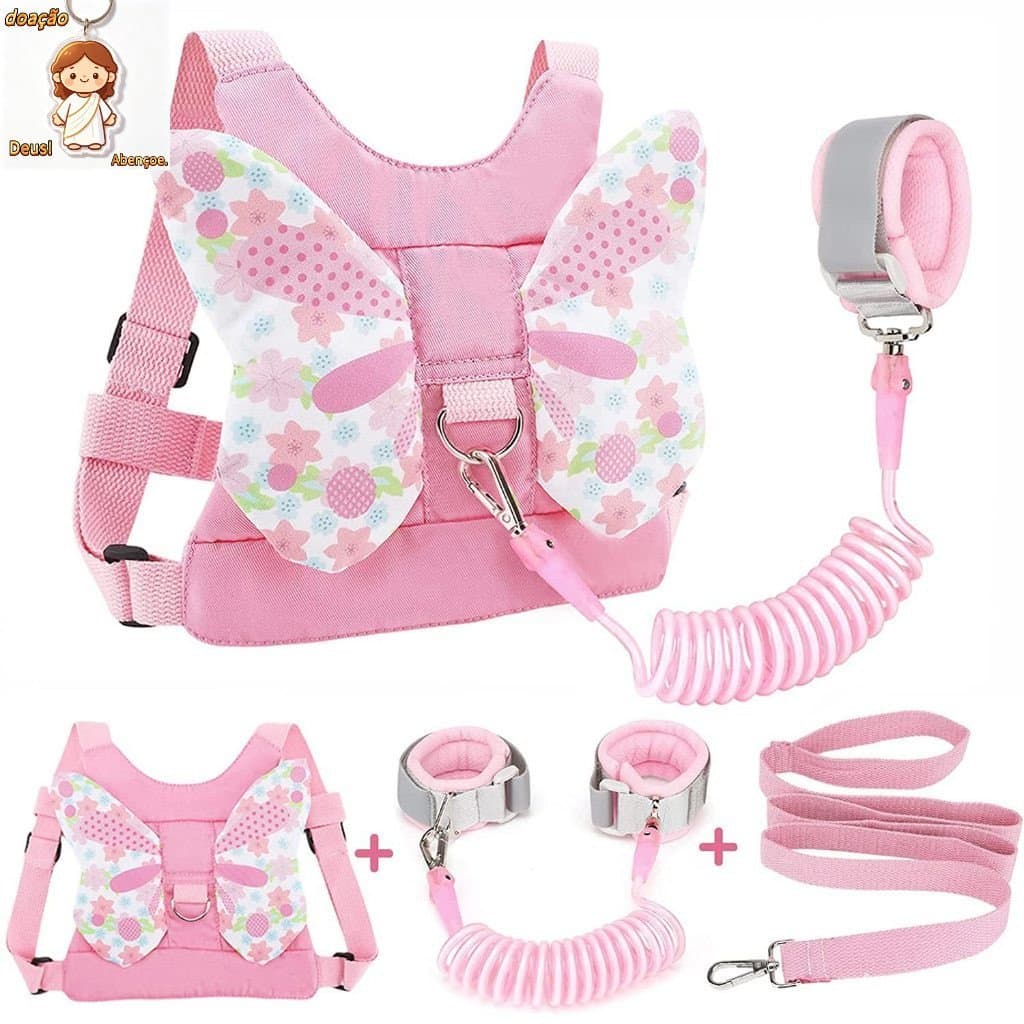 Corda de tração antiperdida Infantil cartoon segurança Mochila pulseira corda de tração（Dar chaveiro）