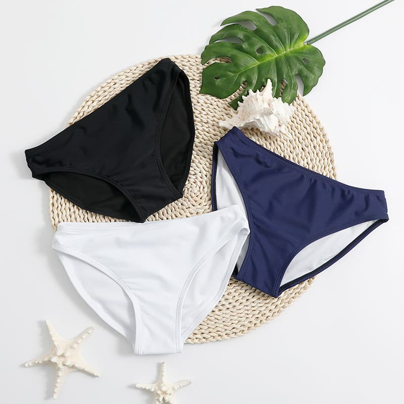 Cuecas troncos de natação feminino verão Anti-reflexo roupa interior preto branco biquíni Bottoming maiô profissional ro