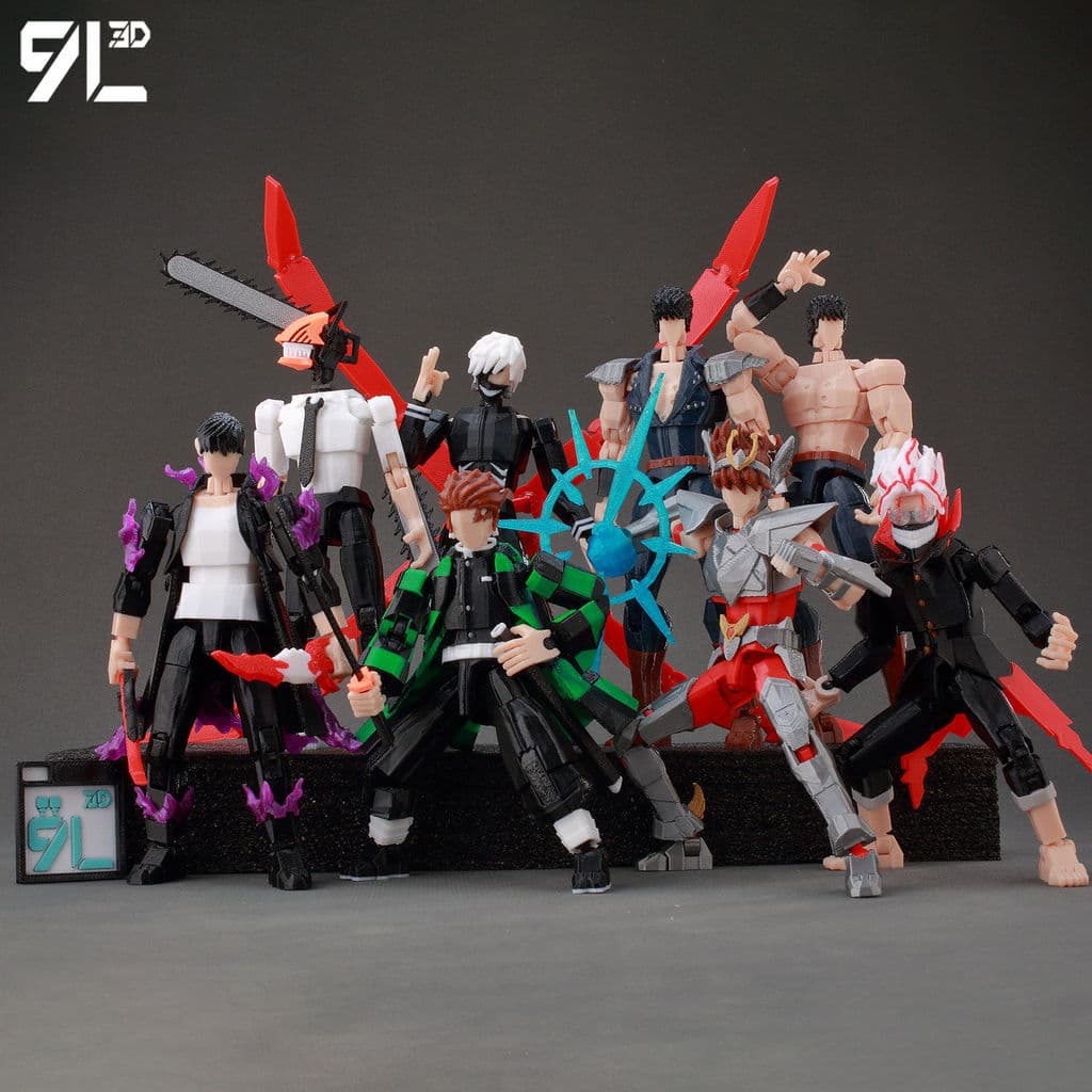 9L3D impressão Anime japonês série bidimensional feito à mão na moda jogar surpresa decoração modelo manequim13 sorte 13