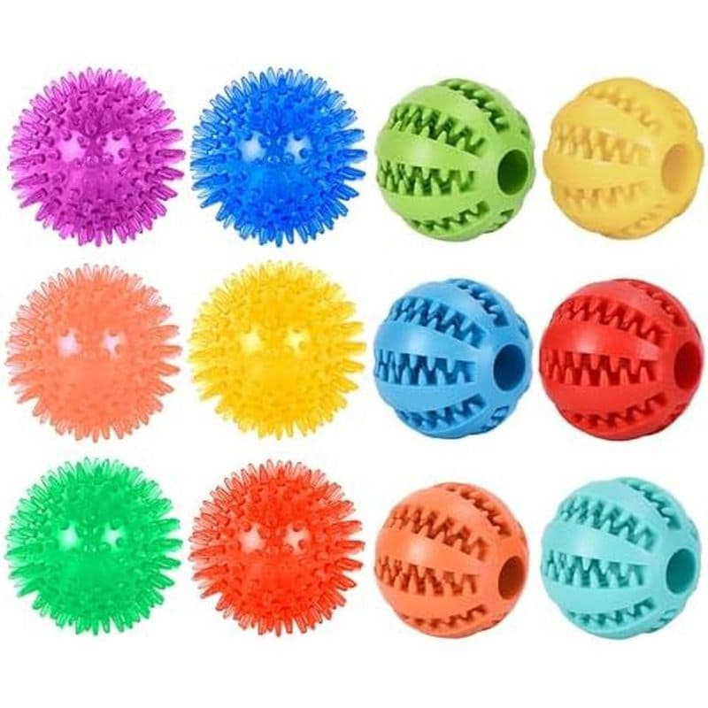 Bolas Pequenas Do Brinquedo Cão , 12 De Borracha Filhote De Cachorro Dos Pces Para O Lançador Da Bola , Busca Raças 0-15