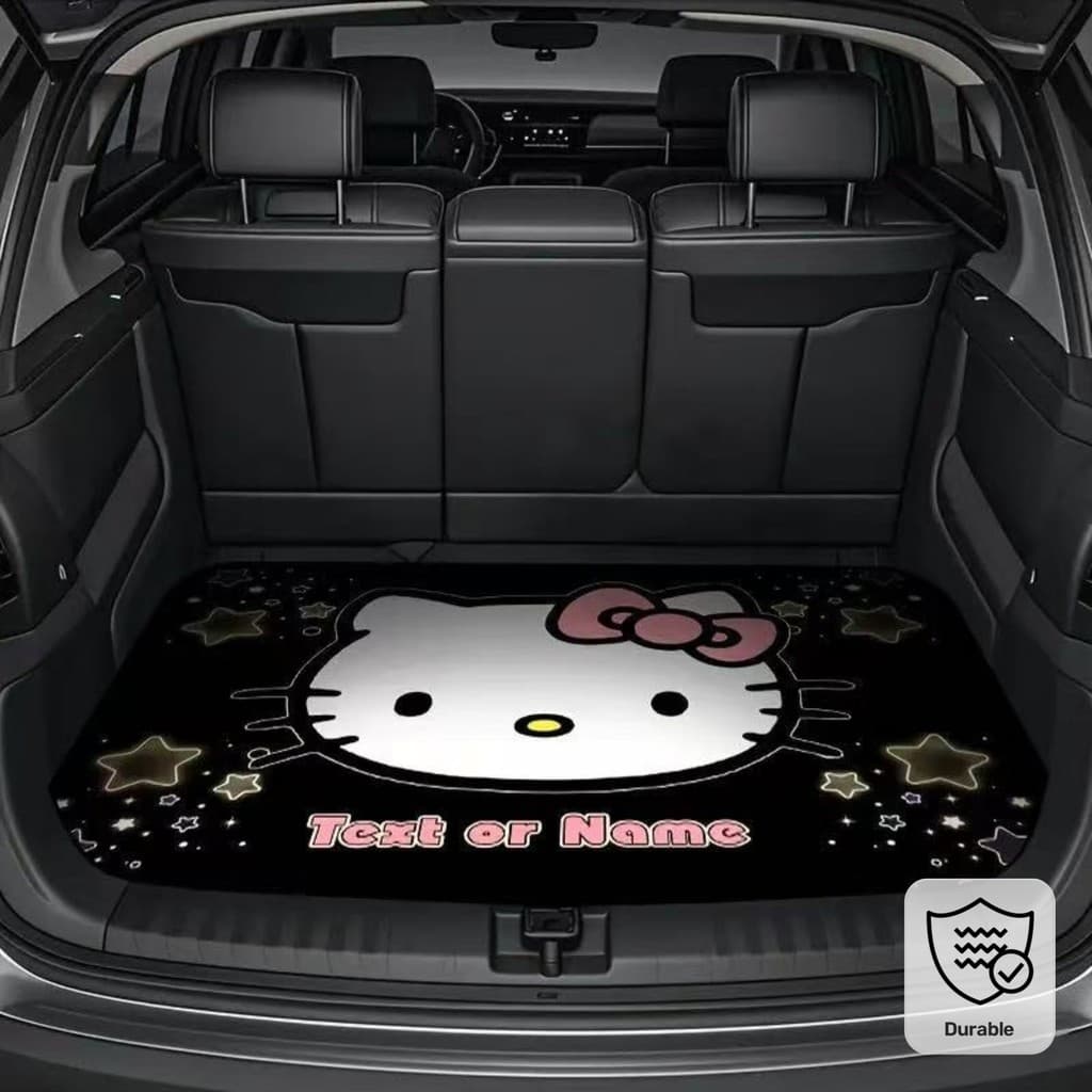 1 peça Sanrio Heltty fofo, tapete de bagagem, mantenha o carro limpo, durável, tapete de bagagem, tapete de carro, prese