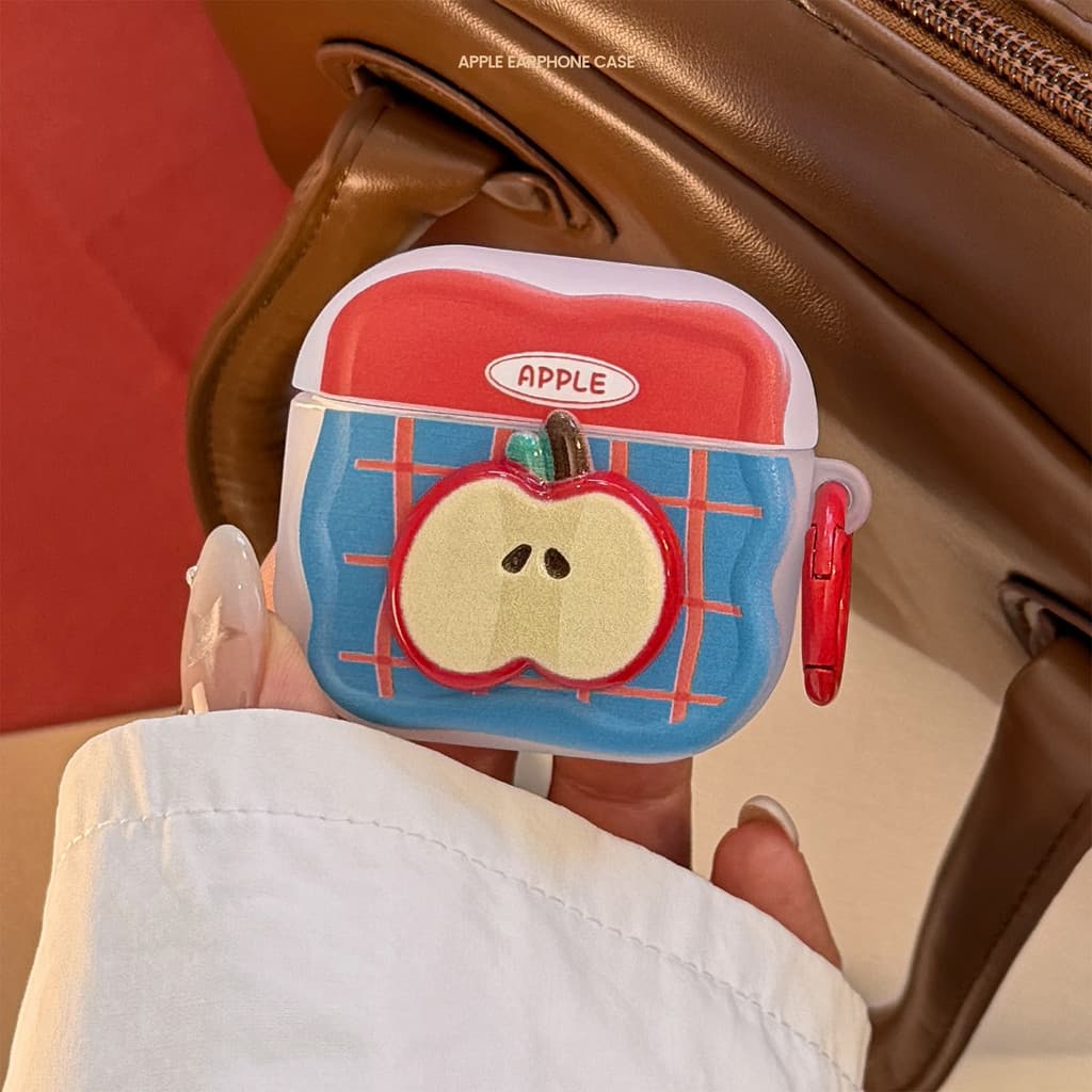 Ins contraste cor estéreo Apple adequado para airpods3 fone de ouvido caso pro 2 capa protetora sem fio Bluetooth 4a ger