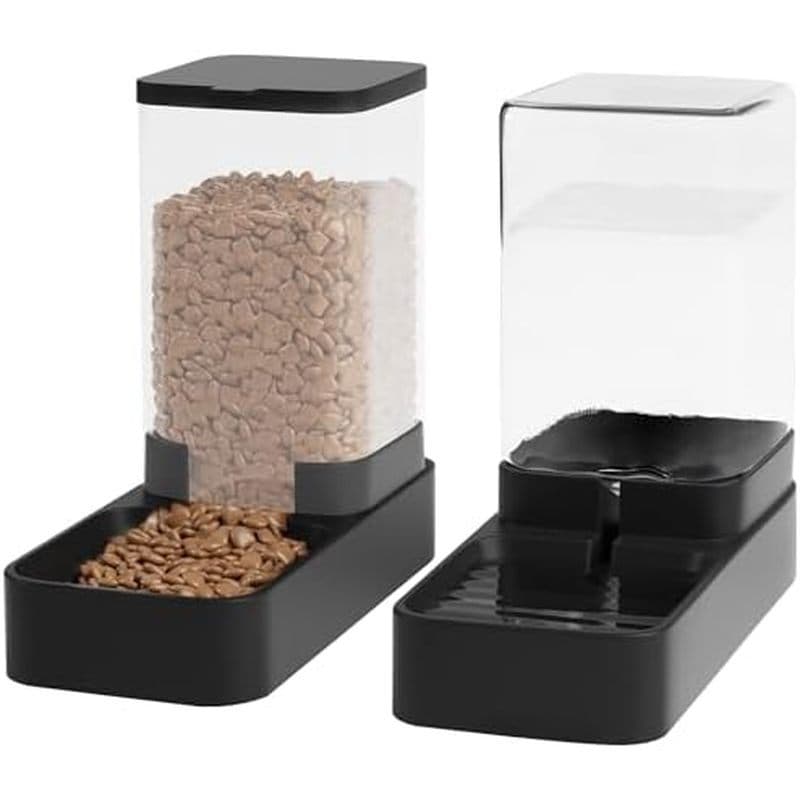 Alimentador Automático Para Gatos E Dispensador De Água Em Conjunto Com Tigela De Comida Animais De Estimação , Bebedour