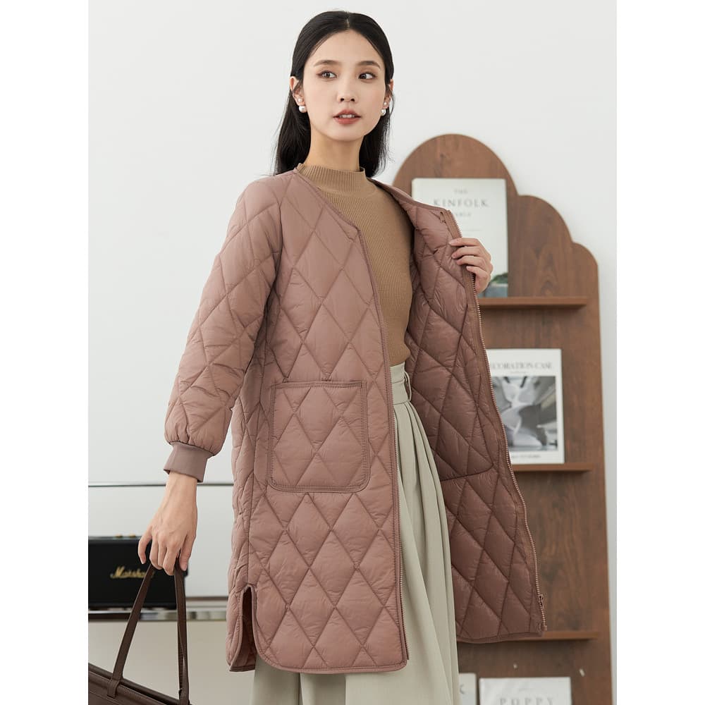 2025 Jaqueta acolchoada de algodão feminina com fundo leve, jaqueta acolchoada pequena, roupa interna de inverno, jaquet