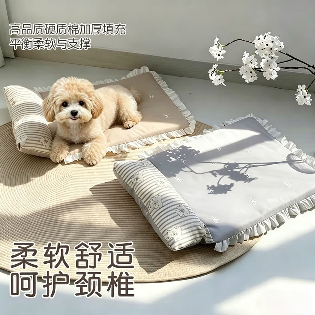 Martel dedicado deitado almofada canil almofada de dormir quatro estações Universal primavera verão filhote de cachorro