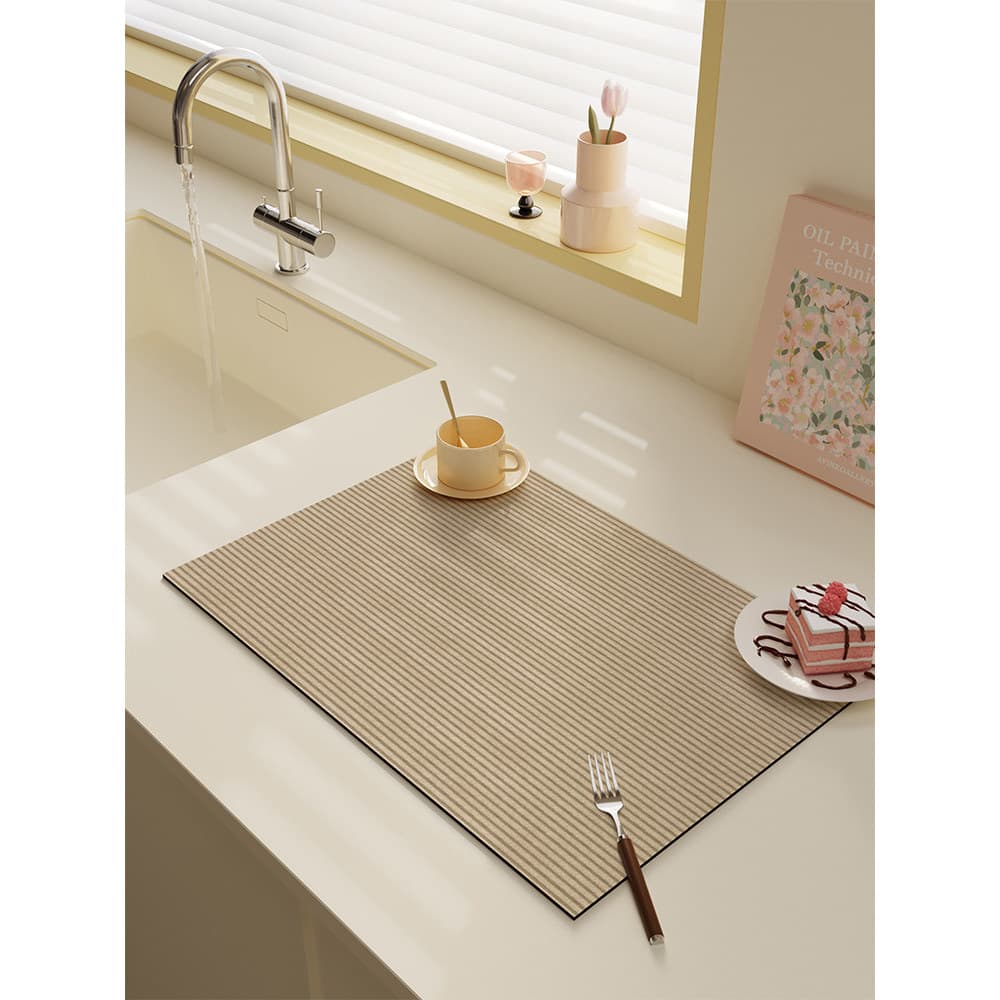 Almofada de drenagem de cozinha Premium moderna, bancada doméstica, lama de diatomáceas, almofada absorvente, Anti-escal