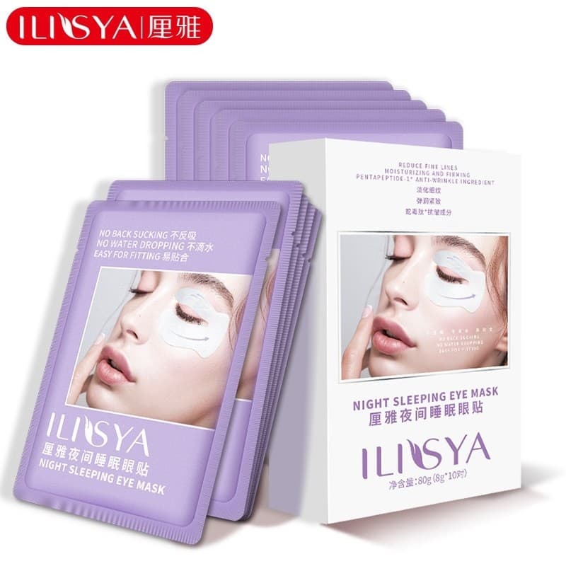 ILISYA C Circulação Noite Sono Eye Patch Fade Linhas Finas Rugas Hidratante Reparação Produto Genuíno com Anti-falsifica