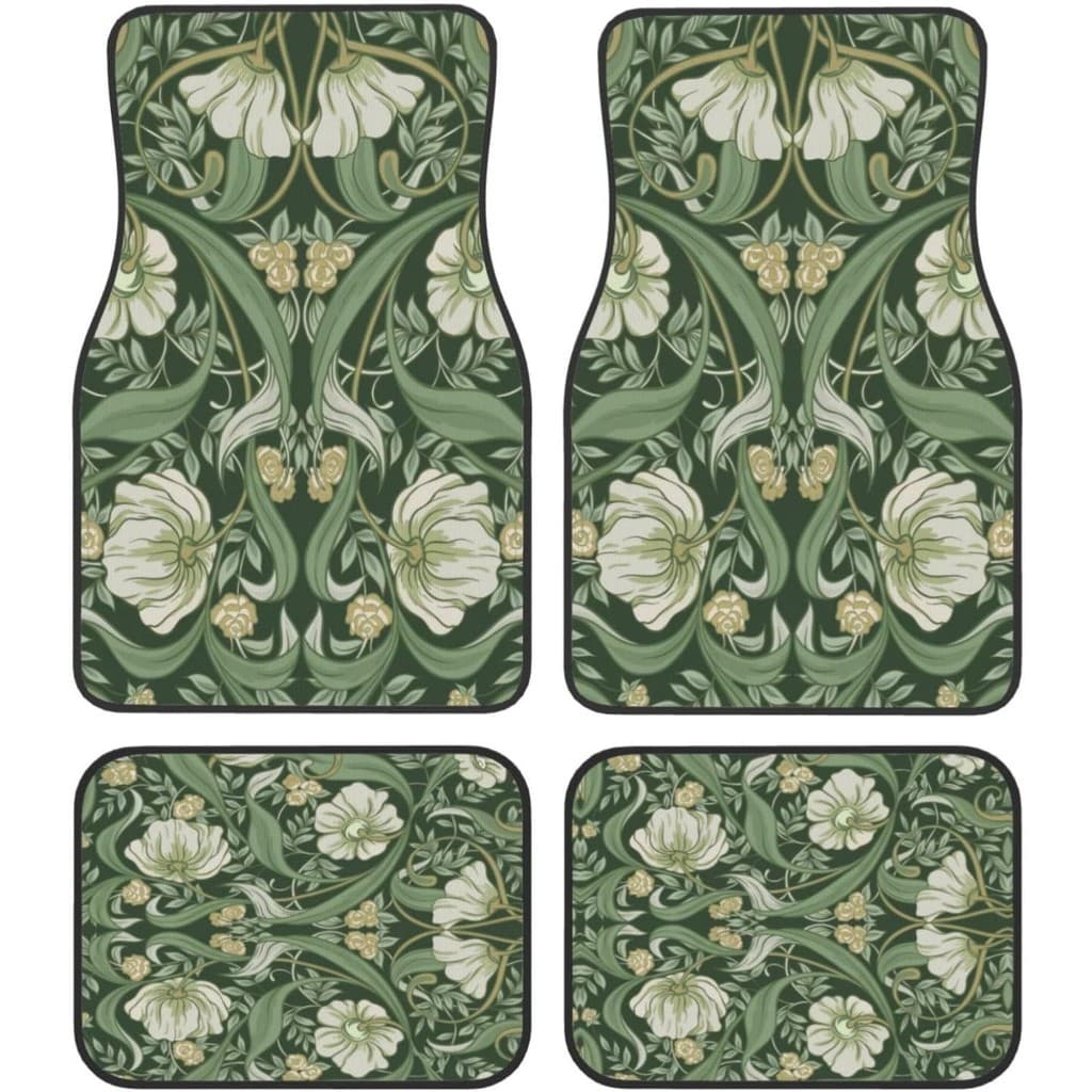 Tapete traseiro dianteiro Universal para carro, tapete para pés de carro, modificação de caminhão, usando Design de flor