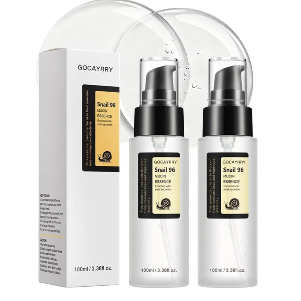 2PCS GOCAYRRY Essência Reparadora Avançada com 96% de Mucina de Caracol, Sérum Anti-Envelhecimento com Filtrado de Secre