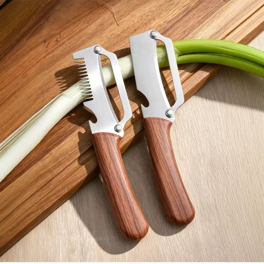 Utensílio de cozinha multifuncional em aço inoxidável para uso doméstico, descascador de frutas reforçado, especializado