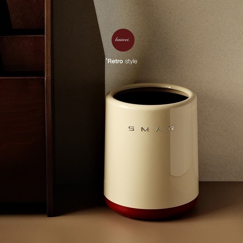 Lata de lixo high-End luz luxo ano novo sala de estar casa vermelho grande capacidade interior de alta aparência F
