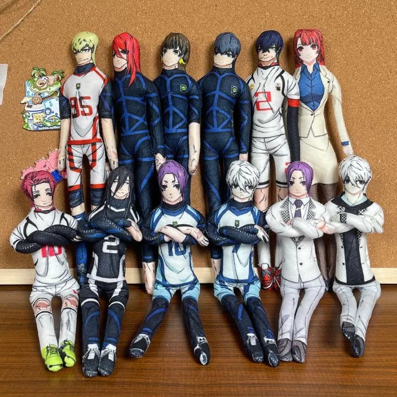 Boneco Articulado Engraçado de Blue Lock Isagi Yoichi Kira Ryosuke com Membros Flexíveis, Decoração de Anime, Presente
