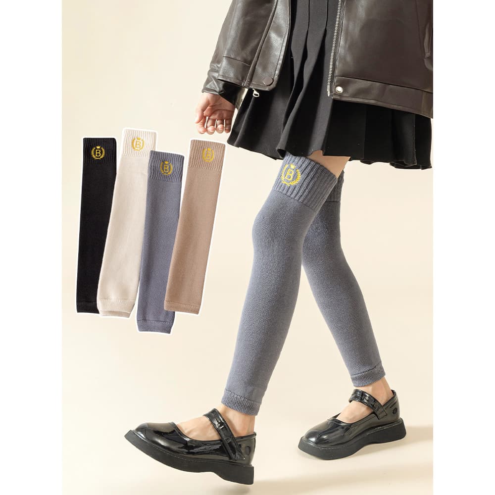Meninas outono inverno Terry engrossado meias crianças quentes joelheiras Leggings sobre joelheiras alta longo tubo pilh
