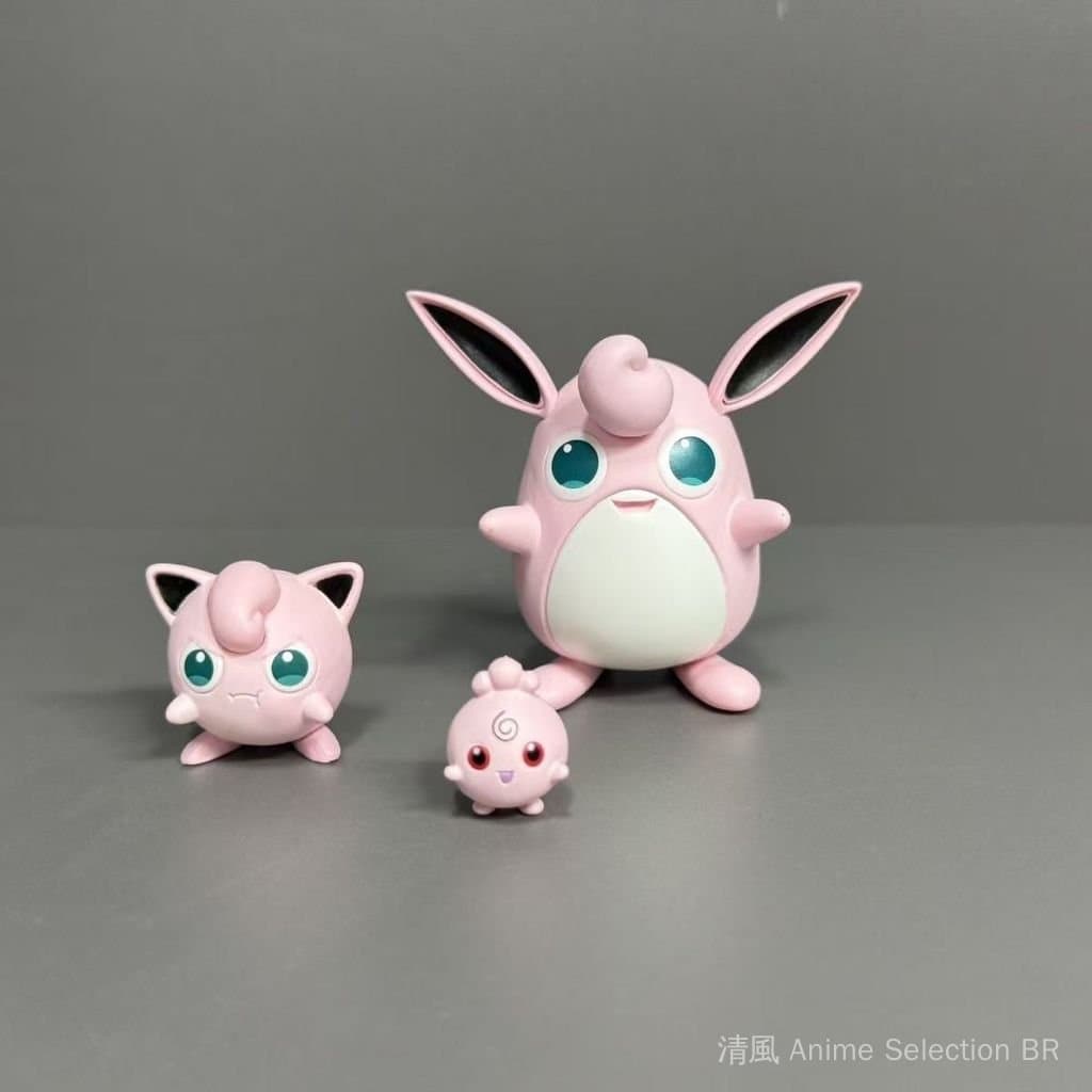 [Em Estoque] Figura Modelo do Conjunto de Evolução do Jigglypuff Pokémon 1/20 [Edição Limitada Exclusiva] Versão Limitad