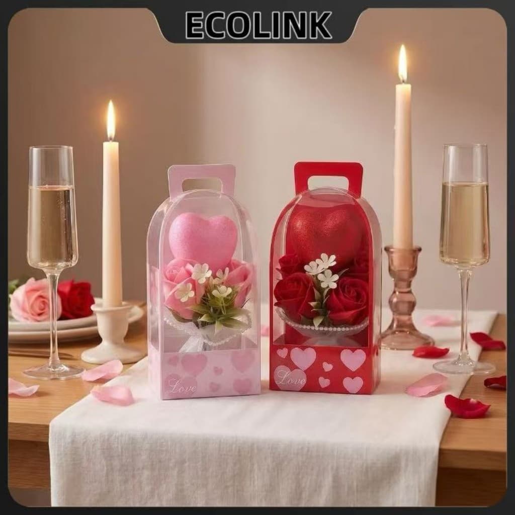 Lembrança Especial - Rosas Artificiais + Coração Brilhante