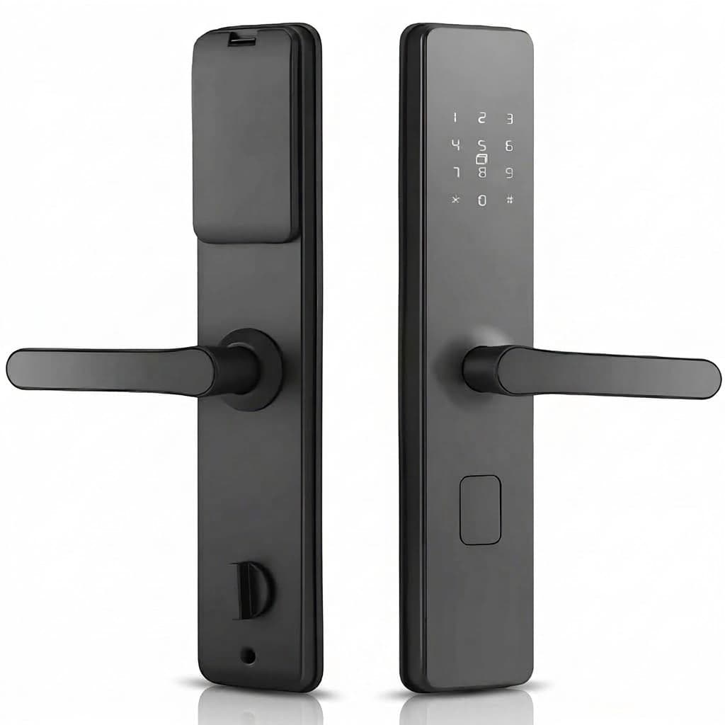 Fechadura Digital Biometrica Aitek Alpha 201 Inteligente Senha Cartao Controle De Acesso Para Porta