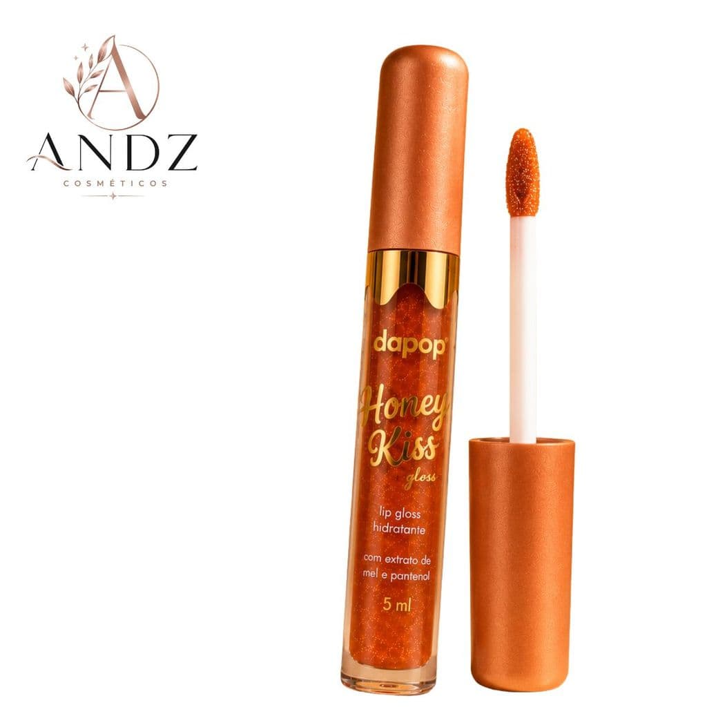Lip Oil Honey Kiss Glow Dapop Extrato de Mel Hidratante Brilho Labial