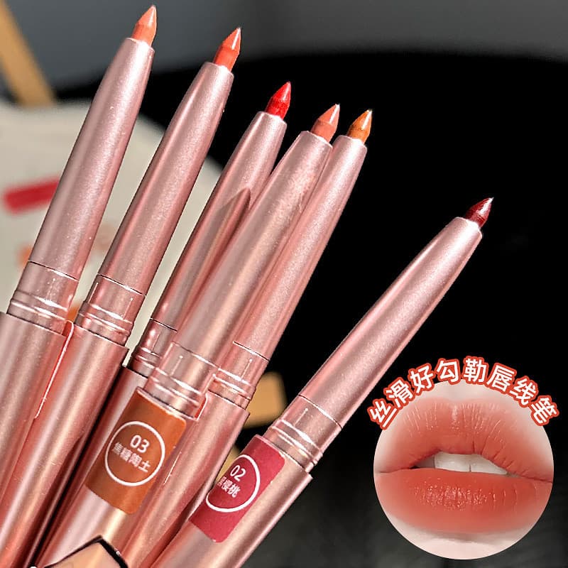 MKINGPRETTY delineador labial esculpido à prova d'água, lápis labial feminino, contorno preciso, formato labial, longa d