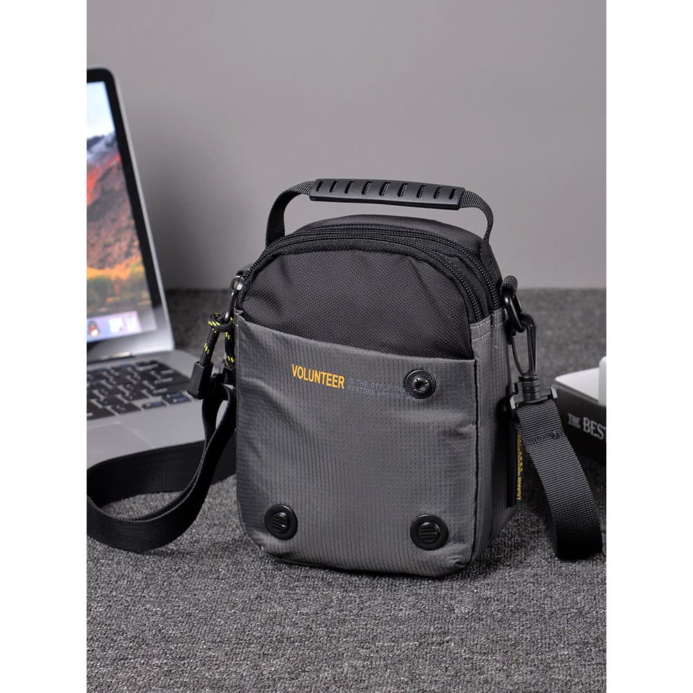 Pequena bolsa mensageiro pequena bolsa de ombro masculina Casual bolsa de lona masculina Oxford pano bolsa para celular