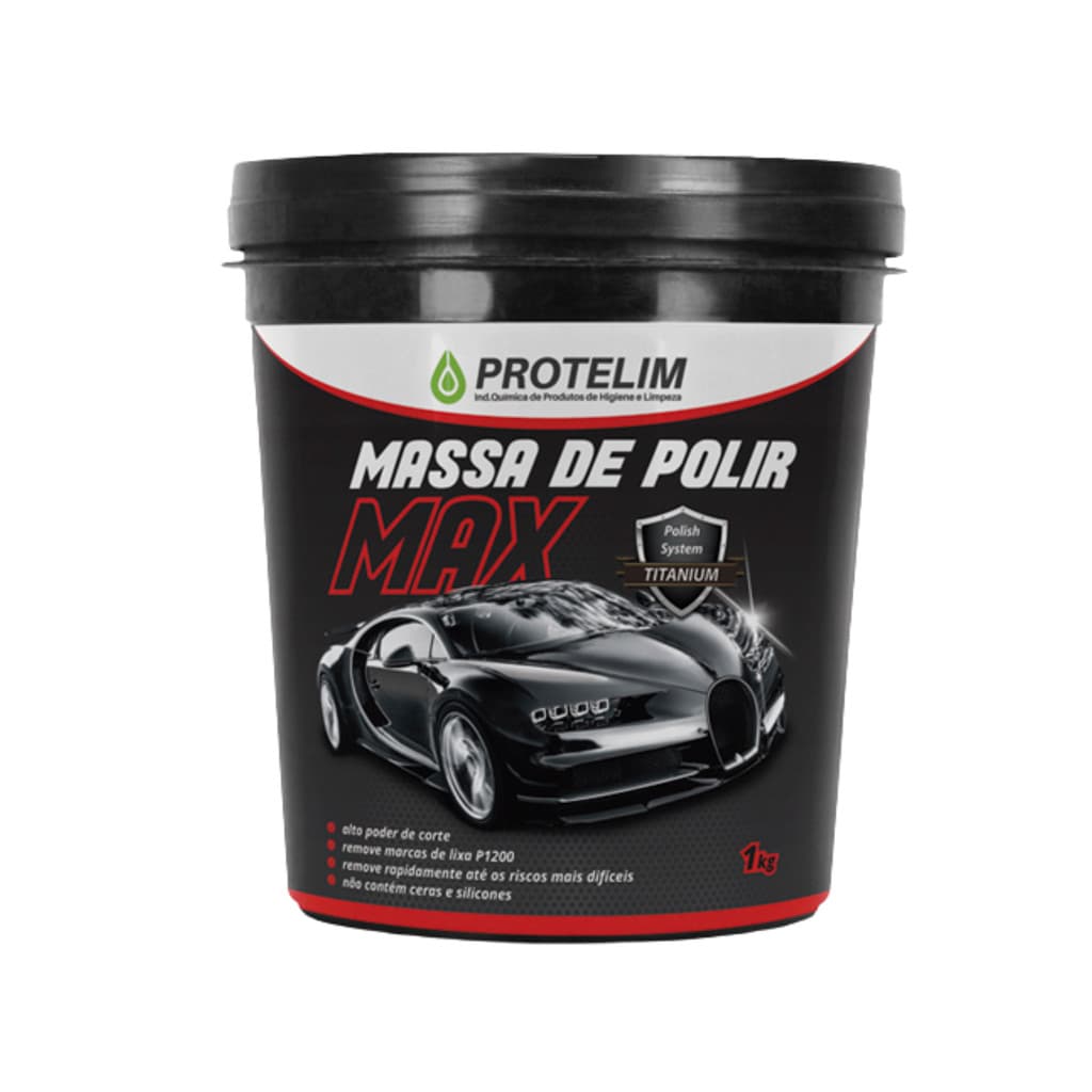 MASSA DE POLIR MAX MASSA PARA POLIR AUTOMOTIVA 1KG PROTELIM