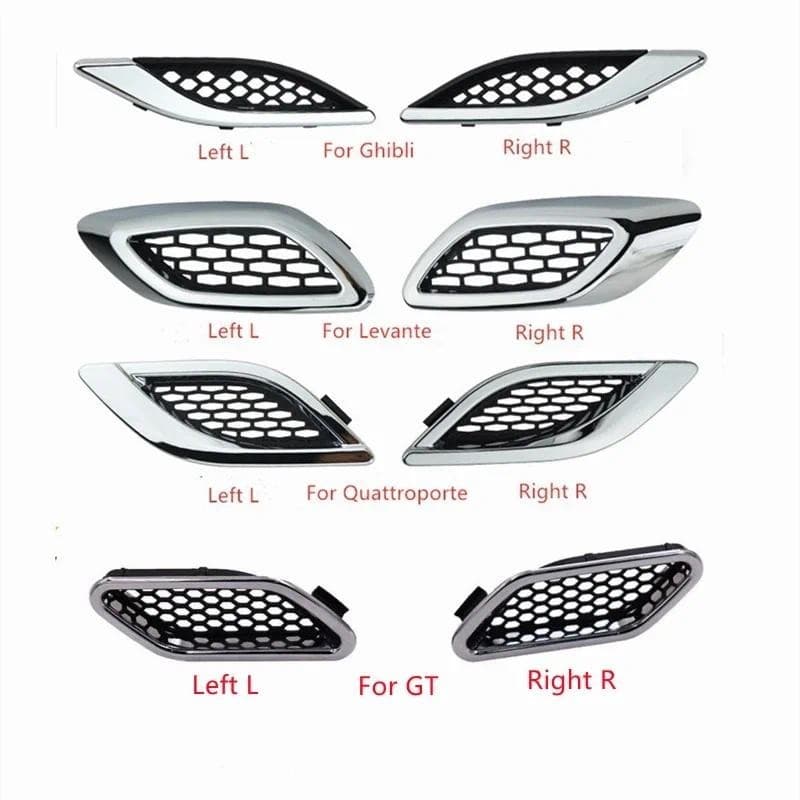 Para Maserati Ghibli Levante Quattroporte GT Lado Esquerdo Direito Fender Saída De Ar Ventauto Peças Decoração Do Carro