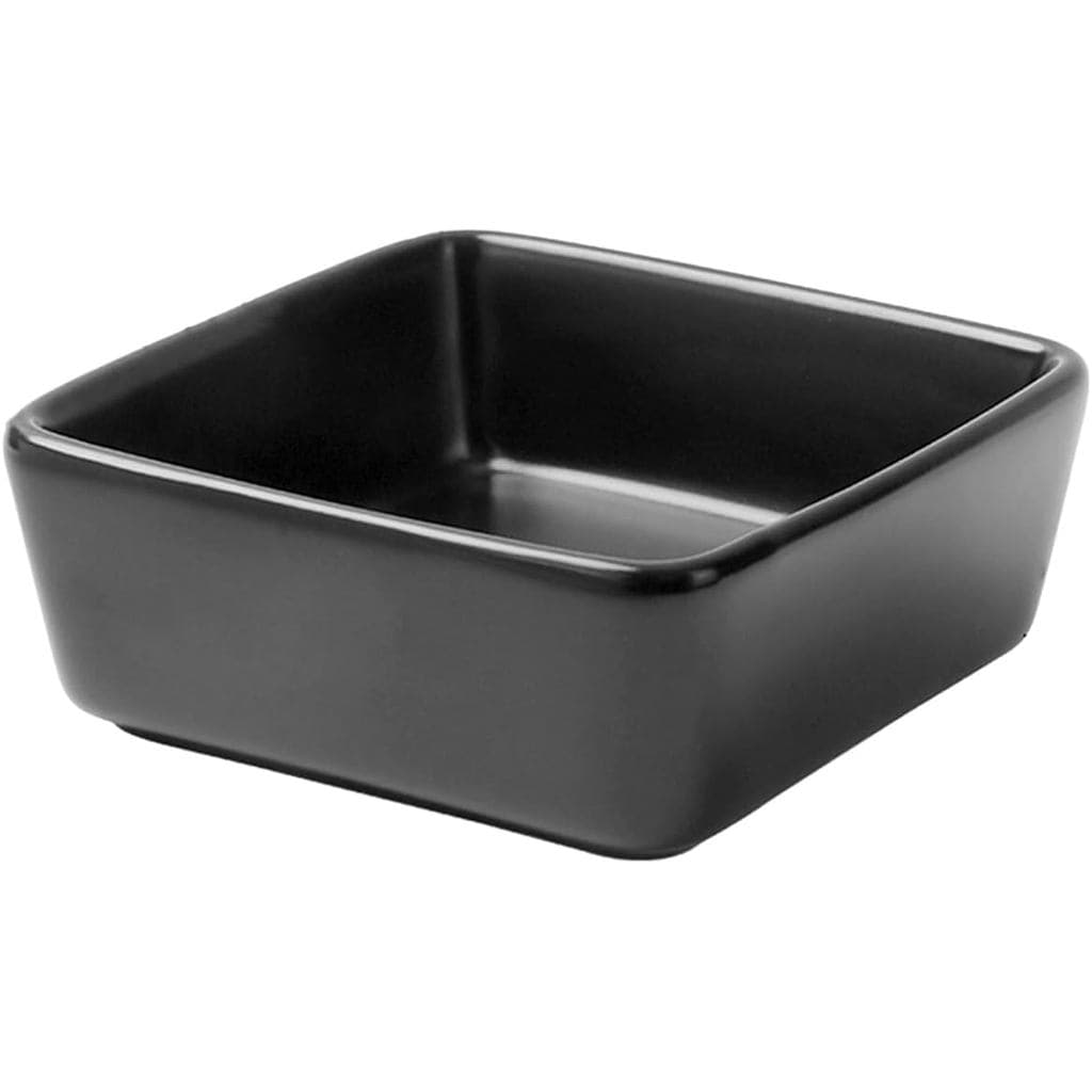NatSumeBasics Suporte de Cerâmica para Clipes de Papel, Dispensador de Clipes de Papel Preto, Suporte para Clipes Quadra