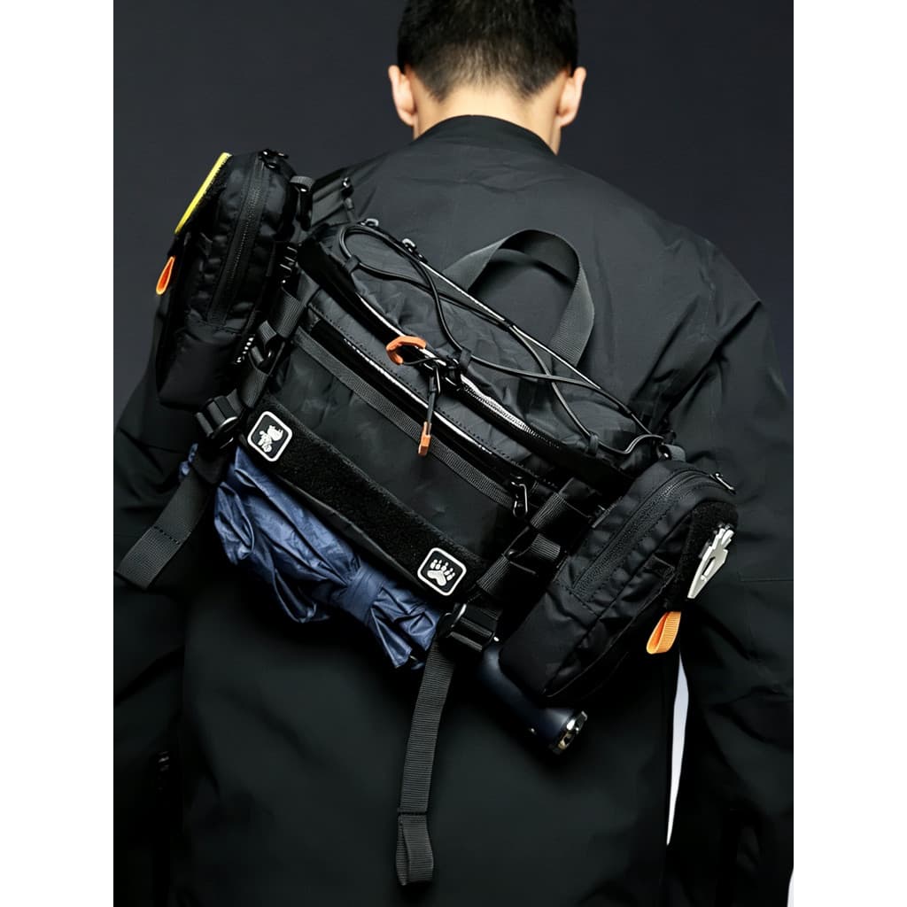Bolsa mensageiro funcional com ponto de cinco dias, bolsa de peito tática multifuncional, Casual, bolsa de ombro para vi