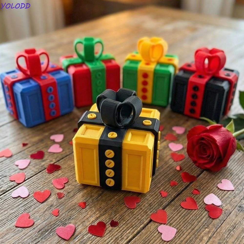 Caixa De Aniversário Yoloddd , Armazenamento Criativa De Pegadinhas , Estatuetas Impressas Em 3D , Brinquedo De Piada De