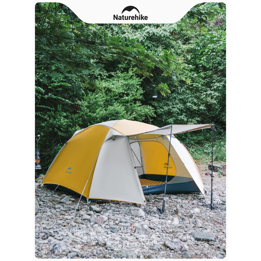 Naturehike Naturehike barraca ultraleve portátil ao ar livre, 2 pessoas, 3 pessoas, acampamento, equipamento, protetor s