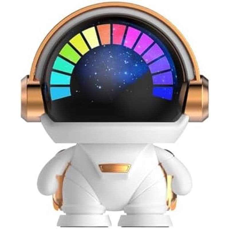 Mini Alto-Falante Externo Portátil Sem Fio Bluetooth Com Luzes Coloridas De Mesa