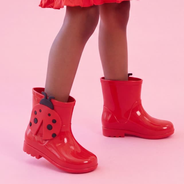 Galocha Infantil Bota Menina Delicada Antiderrapante Bota de Chuva Várias Cores