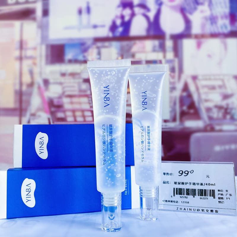 Ácido hialurônico mão essência creme para as mãos hidratante suave não gorduroso hidratante clareamento iluminando o tom