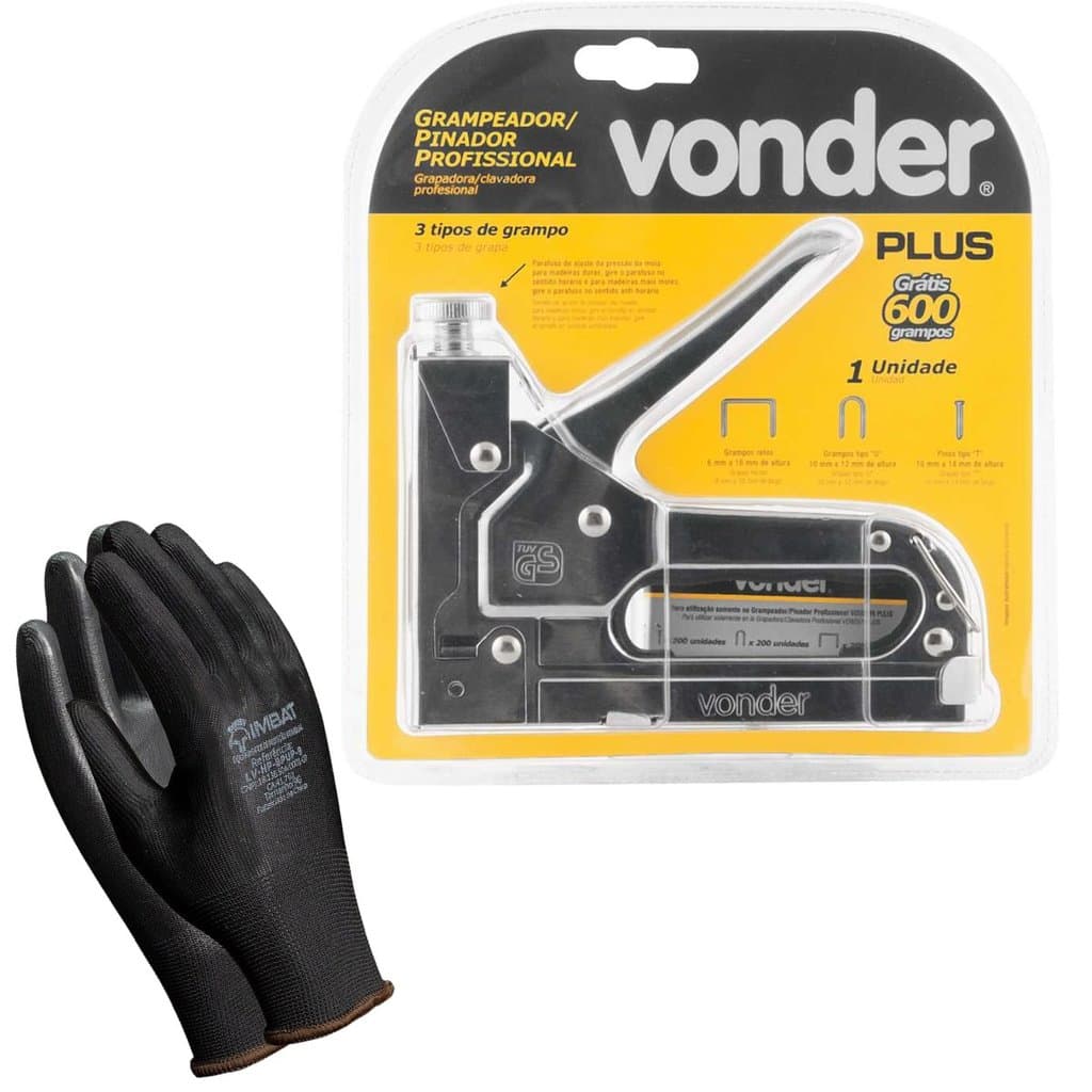 Grampeador e Pinador Uso Profissional Vonder Plus Manual