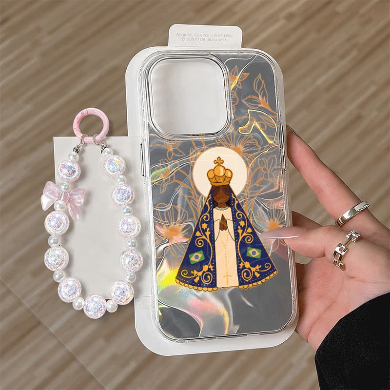 Kit Capinha Corrente Sereia Para Redmi A1 A2 A3 A5 9A 11A 10C 12C 13 13C 14C Note 8 9 9s 10 11 12 13 14 PRO Caso De Tele
