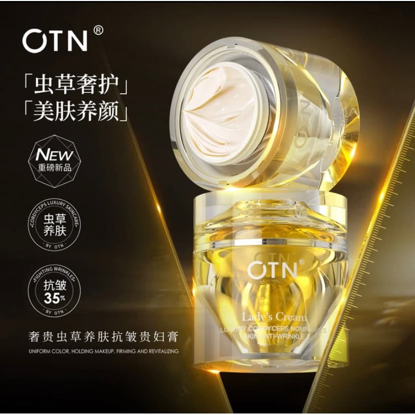 Luxuoso nobre Cordyceps nutritivo pele Anti-rugas senhora creme levantamento nutritivo pele beleza pele moldar nutritivo