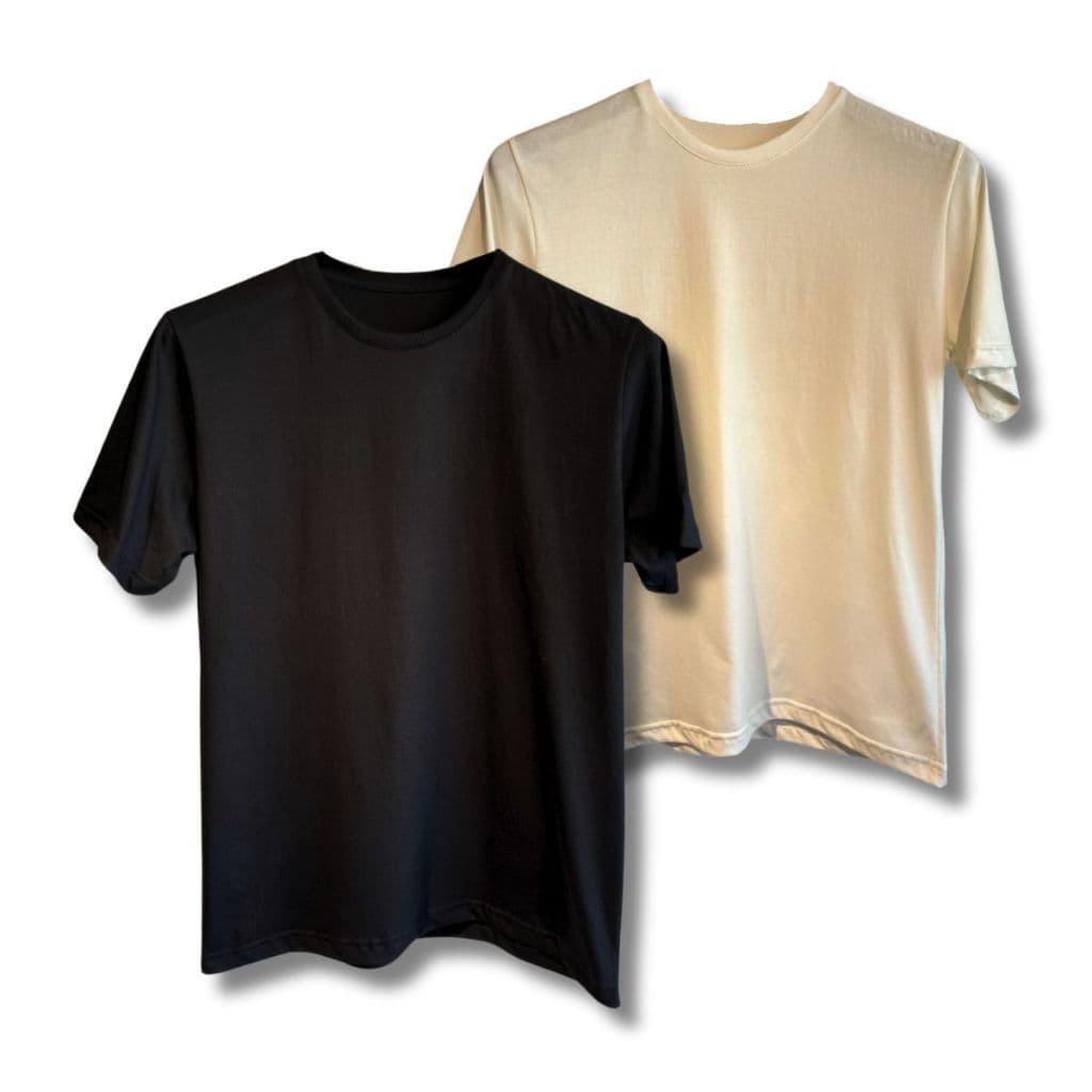 Kit 2 Camiseta Básica Regular Masculina 100% Algodão Conforto Normal T-Shirt